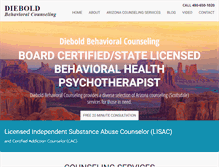 Tablet Screenshot of dieboldbehavioralcounseling.com